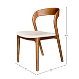 LH Home Rotondo Dining Chair - Walnut Brown
