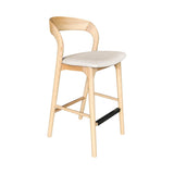 LH Home Rotondo Counter Stool - Natural Frame