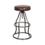 LH Home Bowie Stool - Vintage Brown Leather