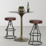 LH Home Bowie Stool - Vintage Brown