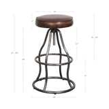 LH Home Bowie Stool - Vintage Brown