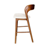 LH Home Rotondo Counter Stool - Walnut Brown