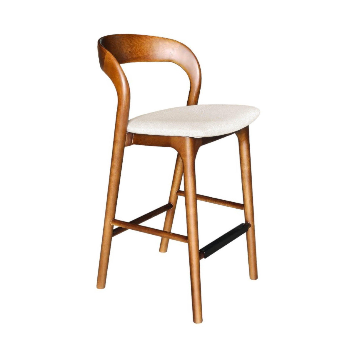 LH Home Rotondo Counter Stool - Walnut Frame