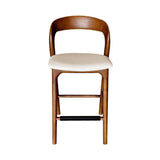 LH Home Rotondo Counter Stool - Walnut Brown