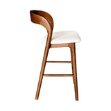 LH Home Rotondo Counter Stool - Walnut Brown