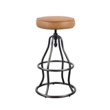 LH Home Bowie Stool - Cognac Leather
