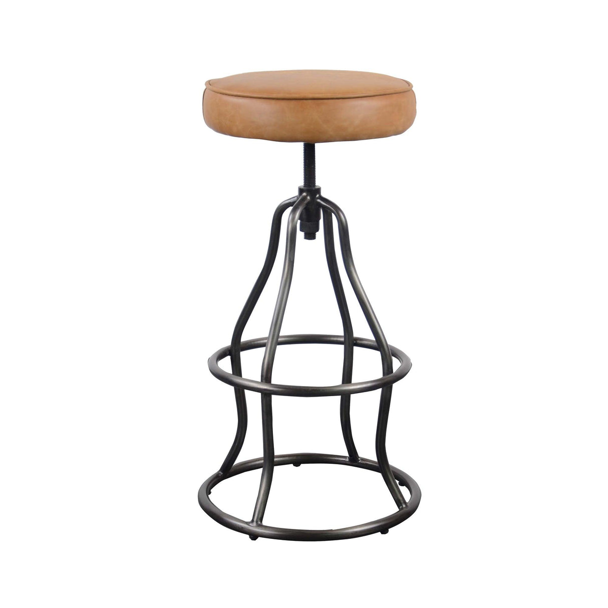 LH Home Bowie Stool - Cognac Leather