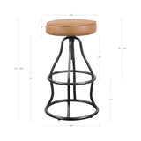 LH Home Bowie Stool - Cognac