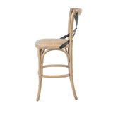 LH Home Cross Back Fixed Counter Stool - Sundried
