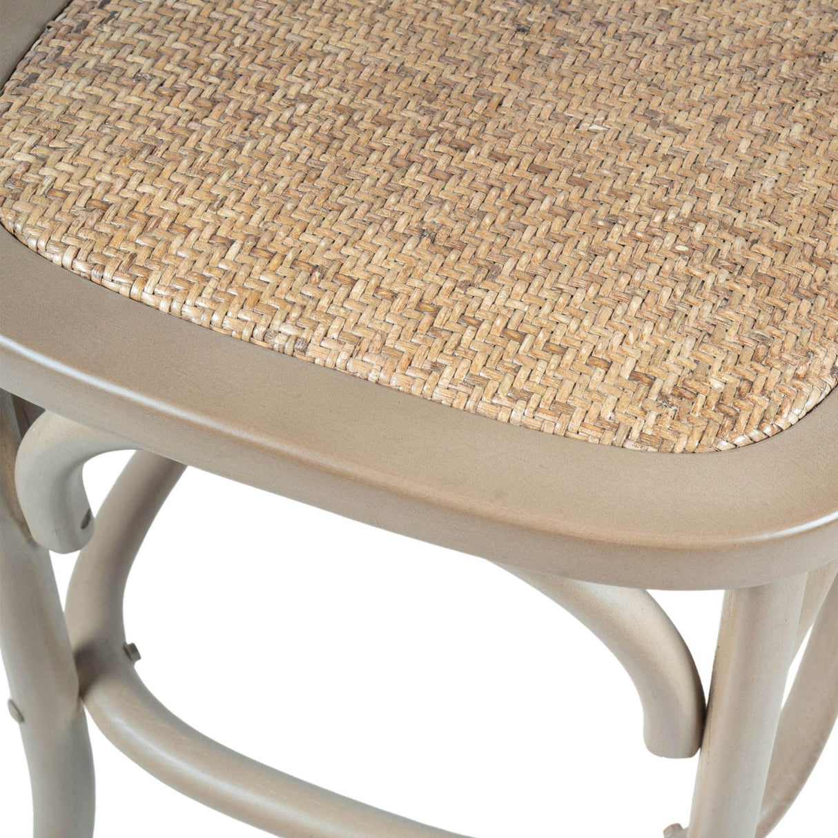 LH Home Cross Back Fixed Counter Stool - Sundried