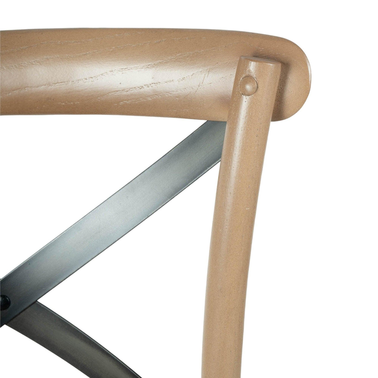 LH Home Cross Back Fixed Counter Stool - Sundried