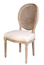 LH Home Napoleon Dining Chair w/ Cane Back - Antique Linen
