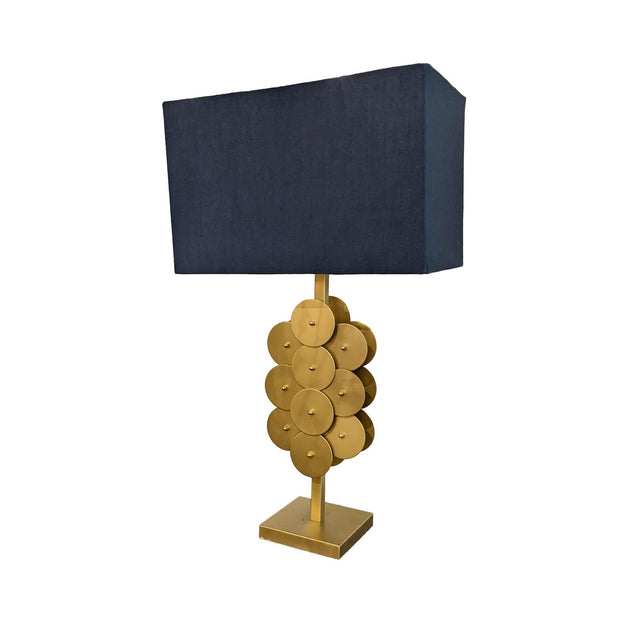 LH Home Skye Brass Disc Lamp