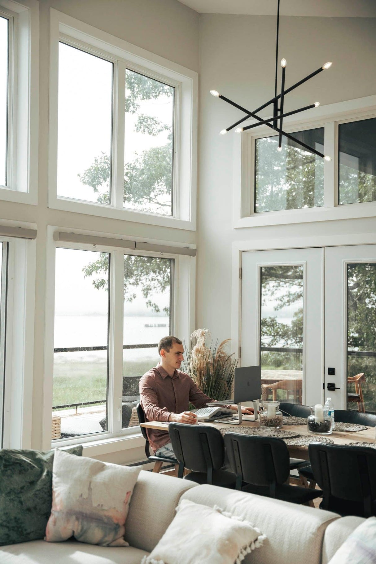 LH Home Fraser Dining Chair - Antique Black