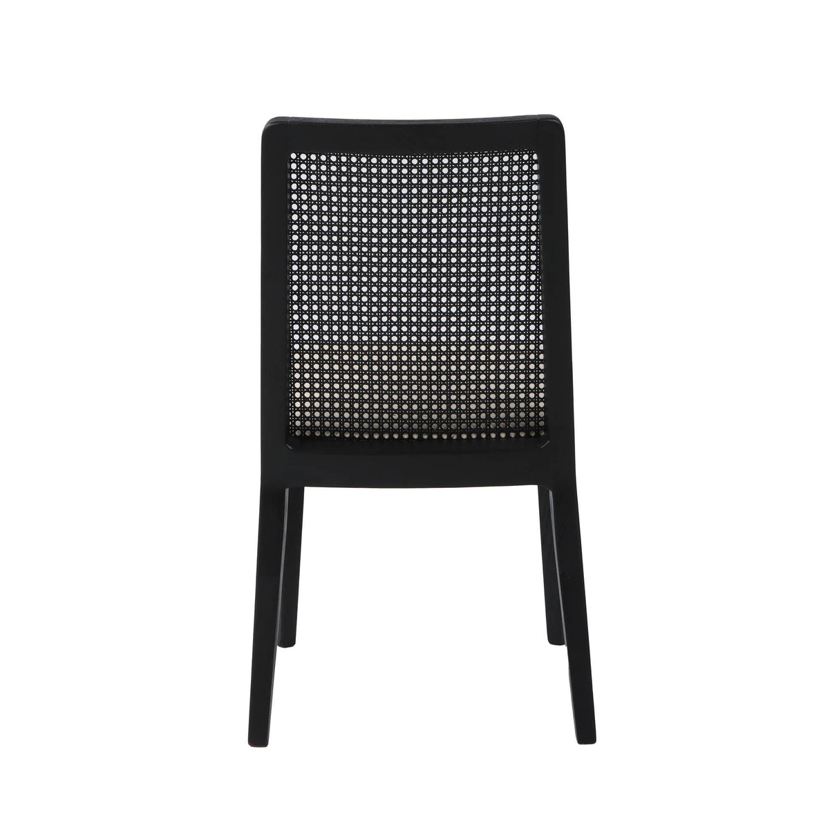 LH Home Cane Dining Chair - Oyster Linen/Black Frame