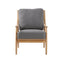 LH Home Kinsley Club Chair - Stormy Grey/Natural Frame