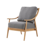 LH Home Kinsley Club Chair - Stormy Grey/Natural Frame