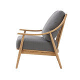 LH Home Kinsley Club Chair - Stormy Grey/Natural Frame