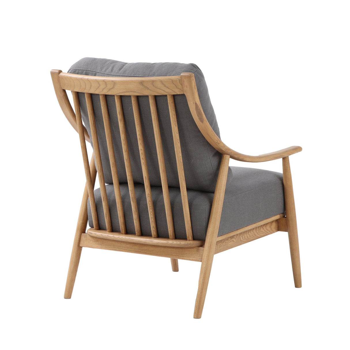 LH Home Kinsley Club Chair - Stormy Grey/Natural Frame