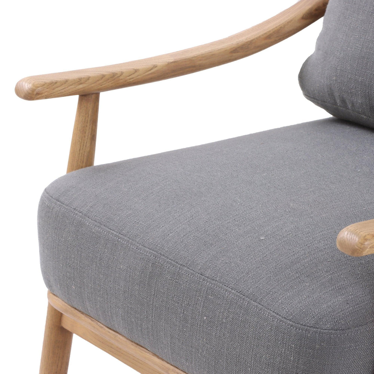 LH Home Kinsley Club Chair - Stormy Grey/Natural Frame
