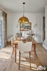 LH Home Luella Dining Chair - Sandy Beige/Cool Brown Legs
