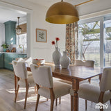 LH Home Luella Dining Chair - Sandy Beige/Cool Brown Legs