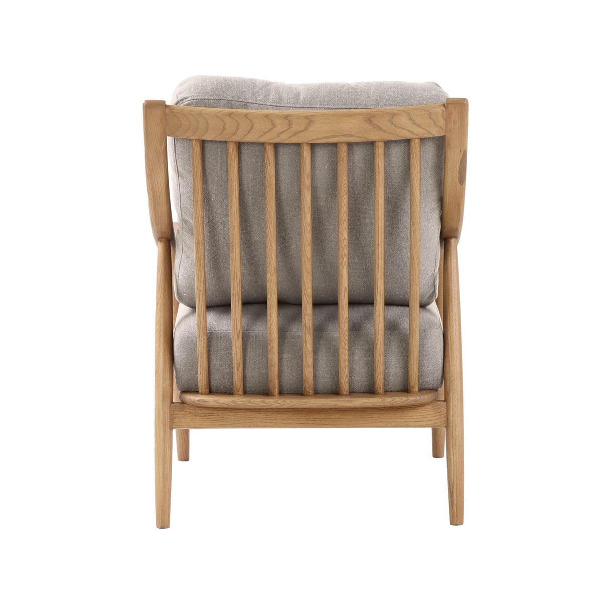 LH Home Kinsley Club Chair - Light Linen/ Natural Frame