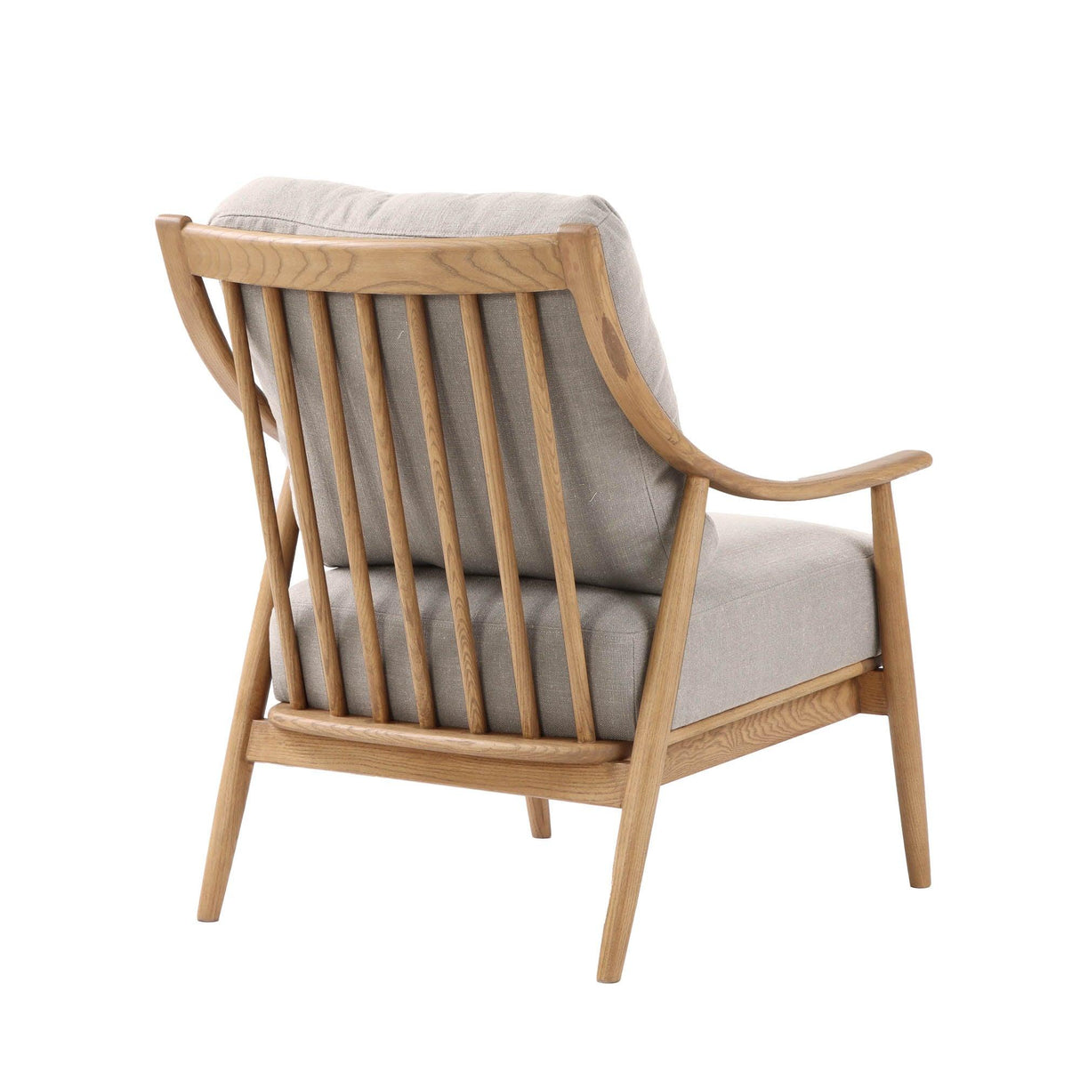 LH Home Kinsley Club Chair - Light Linen/ Natural Frame