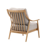 LH Home Kinsley Club Chair - Light Linen/ Natural Frame