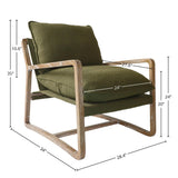 LH Home Huntington Club Chair - Moss Boucle
