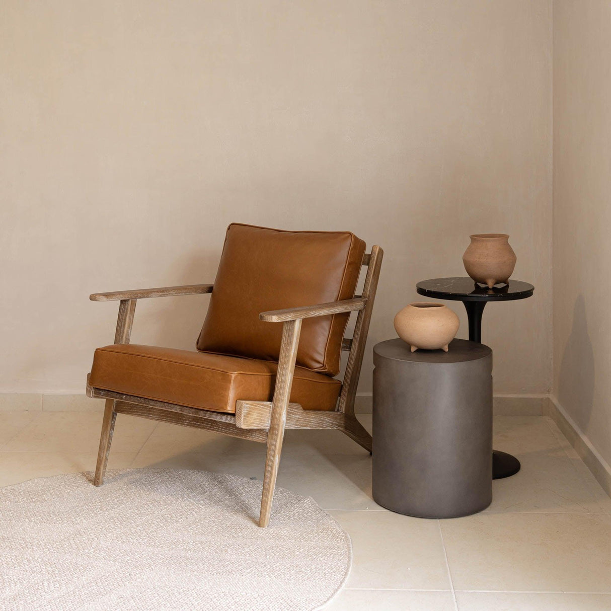 LH Home Junior Arm Chair - Saddle Brown