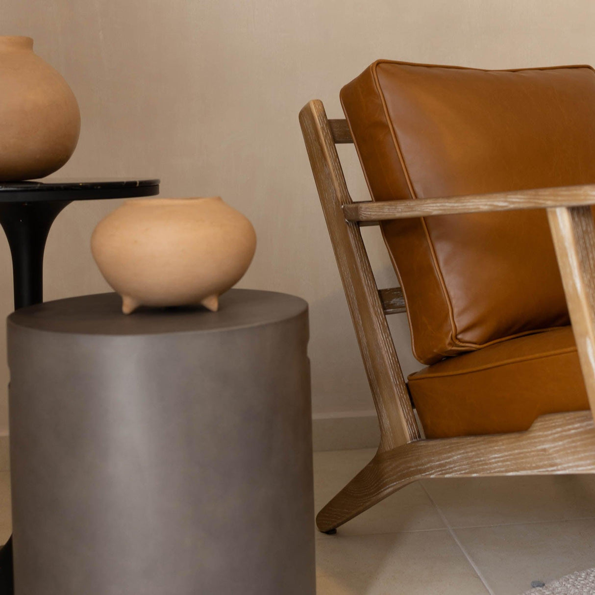 LH Home Junior Arm Chair - Saddle Brown