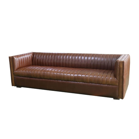 LH Home Channel Sofa - Camel Brown