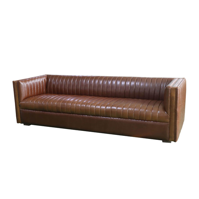 LH Home Channel Sofa - Camel Brown