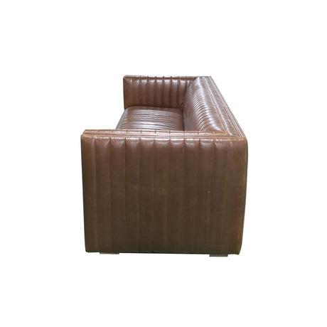 LH Home Channel Sofa - Camel Brown