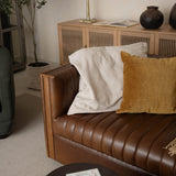 LH Home Channel Sofa - Camel Brown