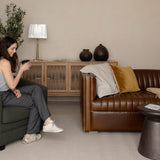 LH Home Channel Sofa - Camel Brown