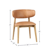 LH Home Milo Dining Chair - Hazelnut (TH)