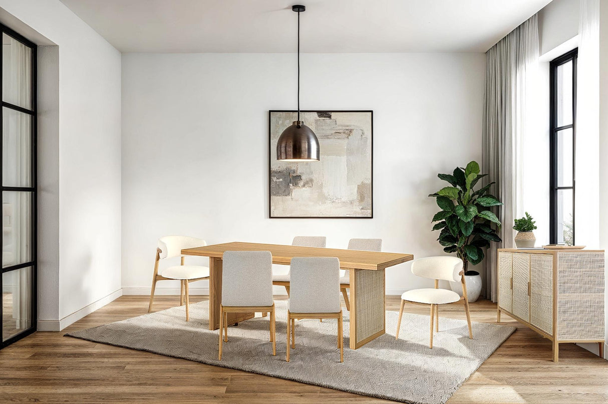 LH Home Milo Dining Chair - Savile Flax (TH)