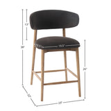 LH Home Milo Counter Stool - Slate Charcoal