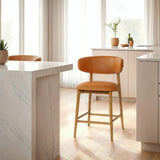 LH Home Milo Counter Stool - Hazelnut (TH)