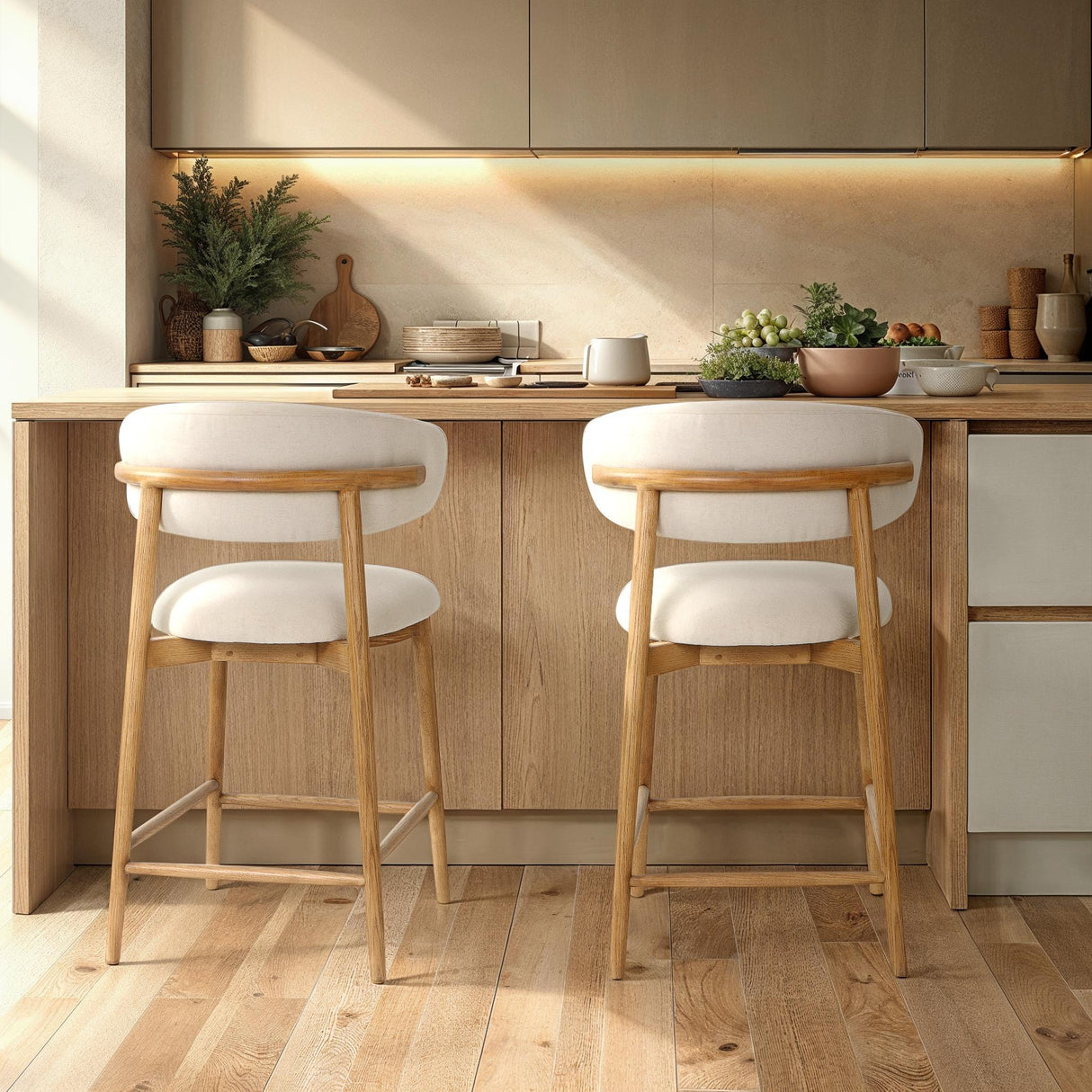 LH Home Milo Counter Stool - Savile Flax (TH)