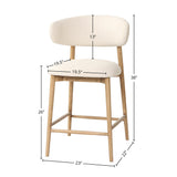 LH Home Milo Counter Stool - Savile Flax (TH)