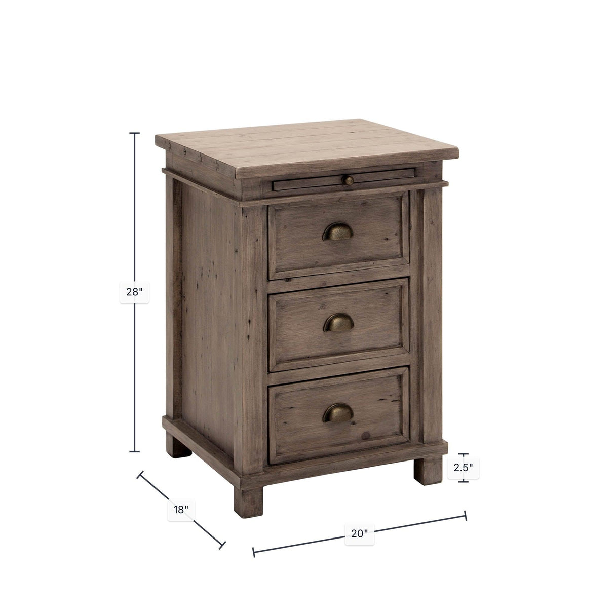 LH Home Settler Nightstand - Sundried