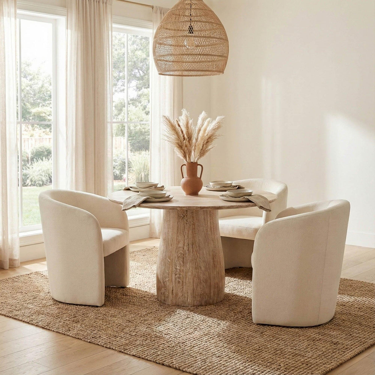 LH Home Truffle Round Dining Table