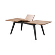 LH Home Viva Extension Dining Table - Sundried Wheat - Matte Black