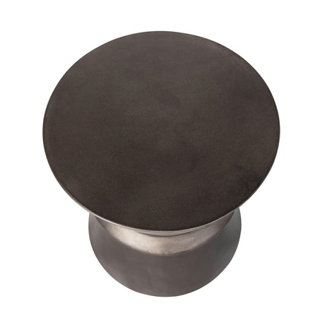 LH Home Concrete Hourglass Side Table - Bronze
