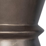 LH Home Concrete Hourglass Side Table - Bronze