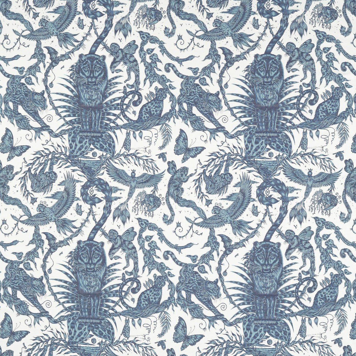 Clarke & Clarke BOSQUE DREAMS JACQUARD INK Drapery Fabric