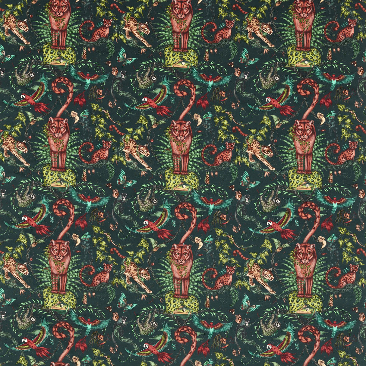 Clarke & Clarke BOSQUE DREAMS VELVET FOREST Upholstery Fabric